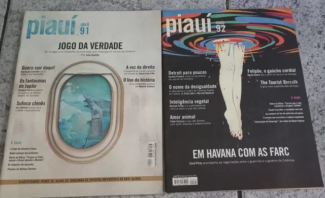 Revista Piauí livro ñ revistinha gibi antiguidade antigo coleção enfeite decoração 