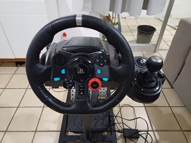 Volante Logitech G920 Usado + Travas De Rodinha P/ Cadeira - Desconto no  Preço