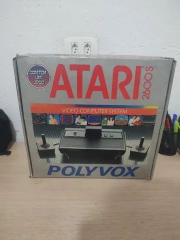 Atari 2600s Polyvox Funcionando Perfeitamente Com Caixa, Jogos E Serial Batendo