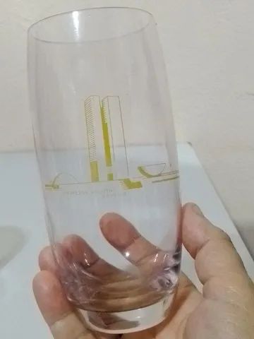 Trio de copos antigos de cristal marca cristais Hering  - Foto 3