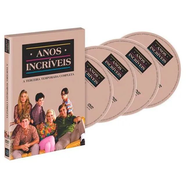 Dvd Anos Incríveis - 3ª Temporada Completa - 4 Discos