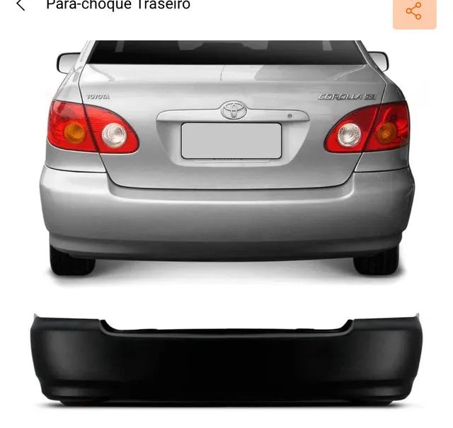 PARA CHOQUE TRASEIRO COROLLA 2005 até 2008