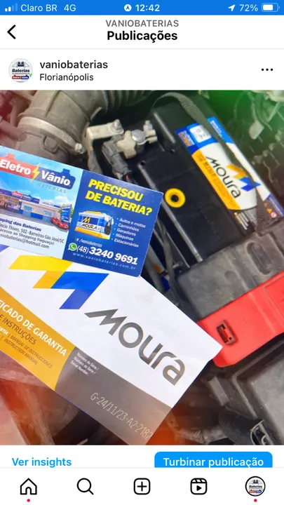 Bateria Disk Baterias Florianópolis - Socorro 24h - Entrega e Instalação a partir de 280