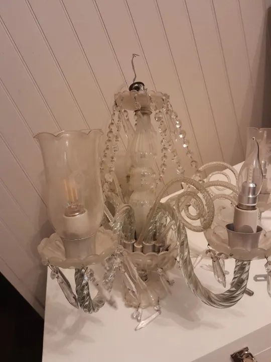Lustre antigo de cristal legítimo - Foto 2
