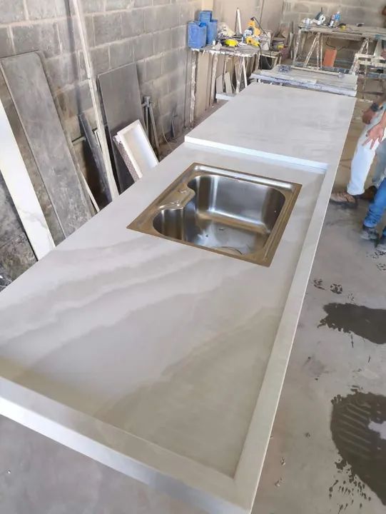 Bancadas de cozinha no porcelanato