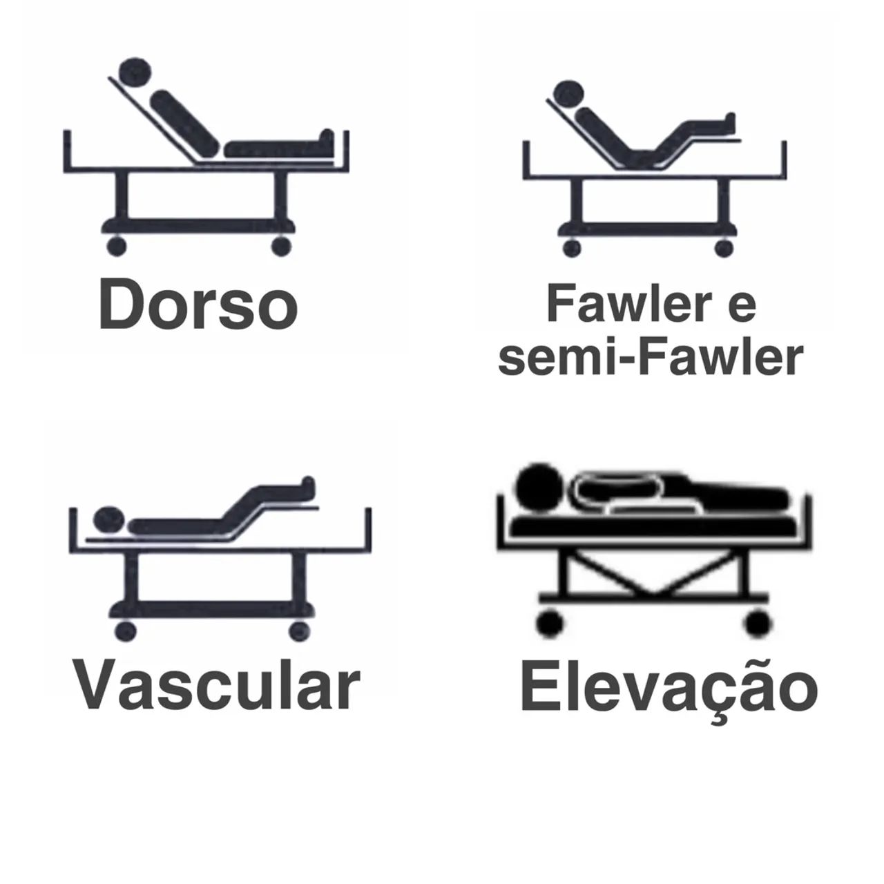 Cama hospitalar 3 manivelas  - Foto 4