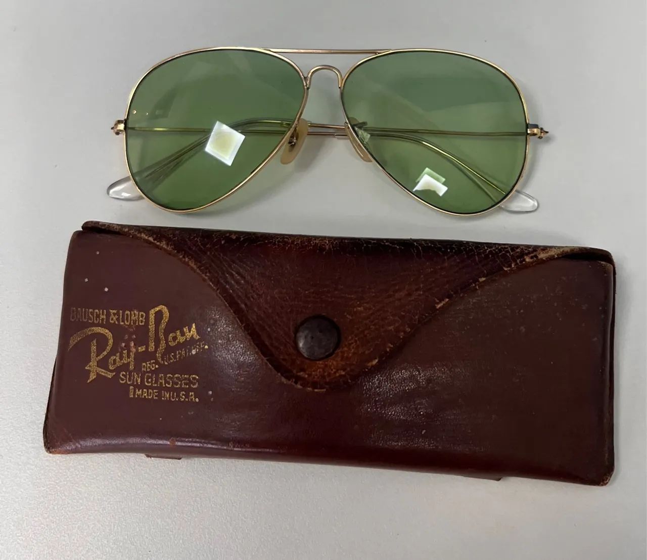 Ray-Ban aviador Original década de 30 ouro 14k - Foto 4