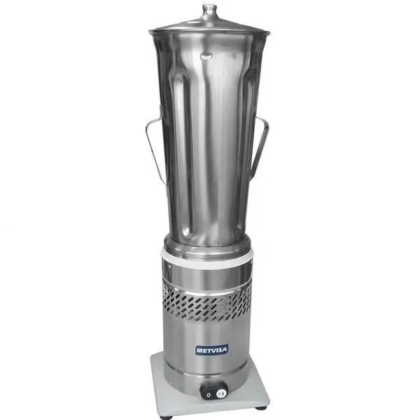Liquidificador Industrial 8 L Baixa Rotação LQL.8 Inox Metvisa - 220V - Seminovo e revisad