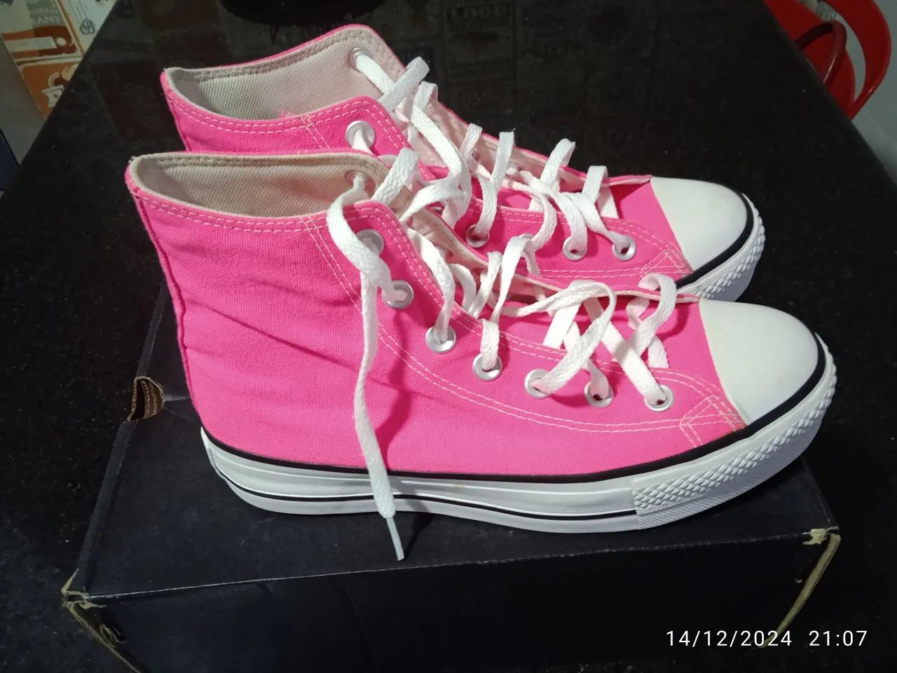 Tênis Converse All Star Rosa - Foto 2