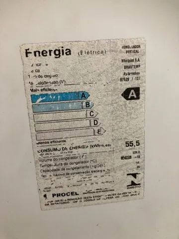 Freezer Brastemp Frost Free 228L - BVE28 (usado) - Foto 2