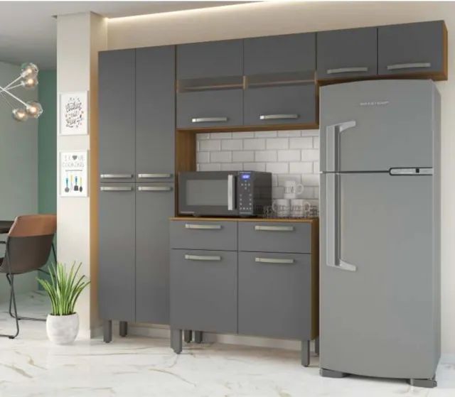 Cozinha completa 4 peças com balcão 