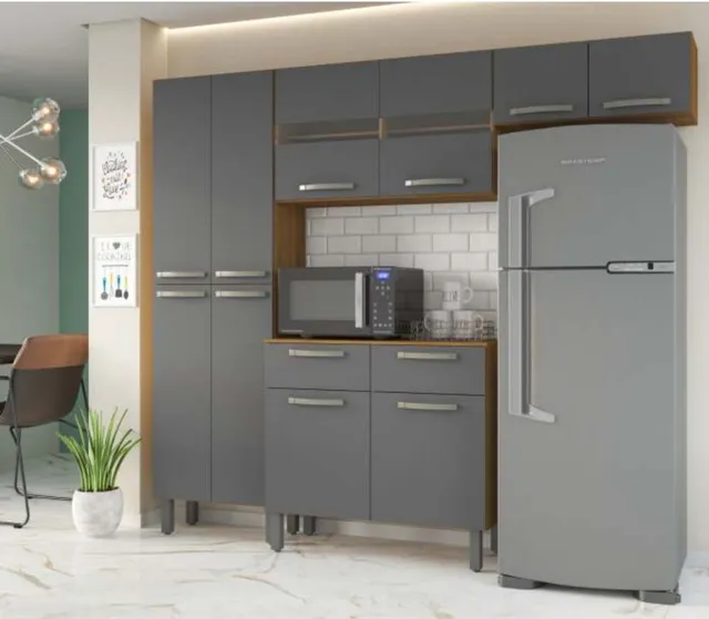 Cozinha completa 4 peças com balcão 