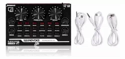 Interface De Áudio Usb Celular Soundcasting 300 Preto - Foto 3