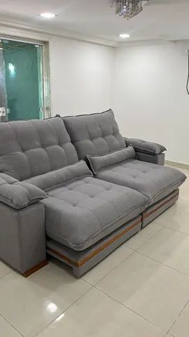 sala sofa retratil e reclinavel de 250 cm  - Foto 5