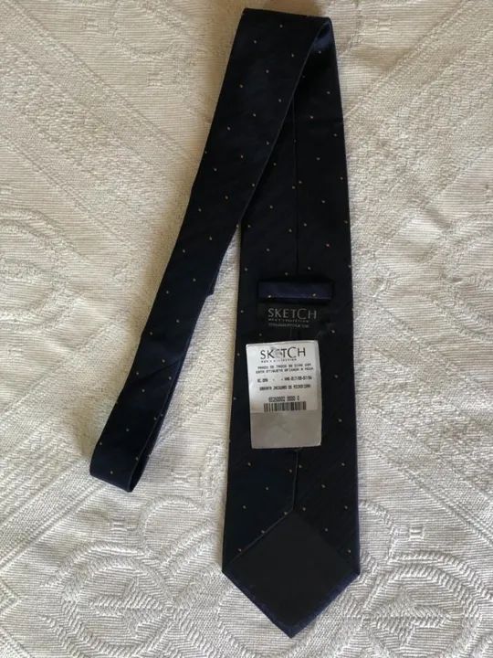 Gravata Jacquard de Microfibra - Sketch Men's Collection Italian Stylete - Foto 2