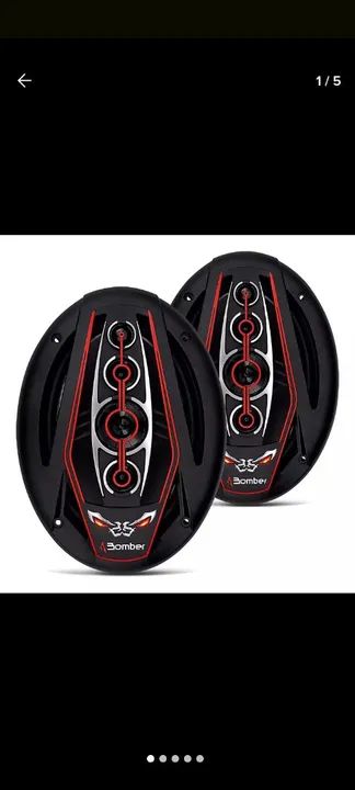 Par de Alto-Falantes Bomber bicho papão 6x9 com led