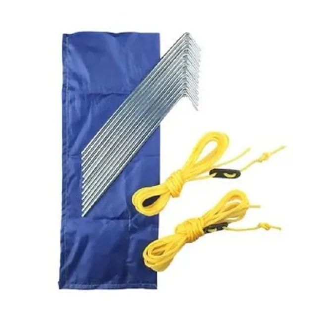 Conjunto De Estacas Com Cordinhas Camp Kit NTK NAUTIKA - Foto 3