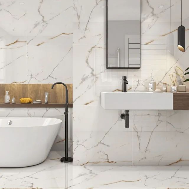 Piso Polido Retificado 87x87 Apuane Extra Formigres Premium - Foto 2