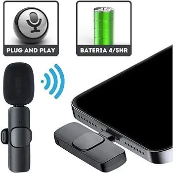 Microfone Lapela sem fio para Celular Tipo-C - Foto 4