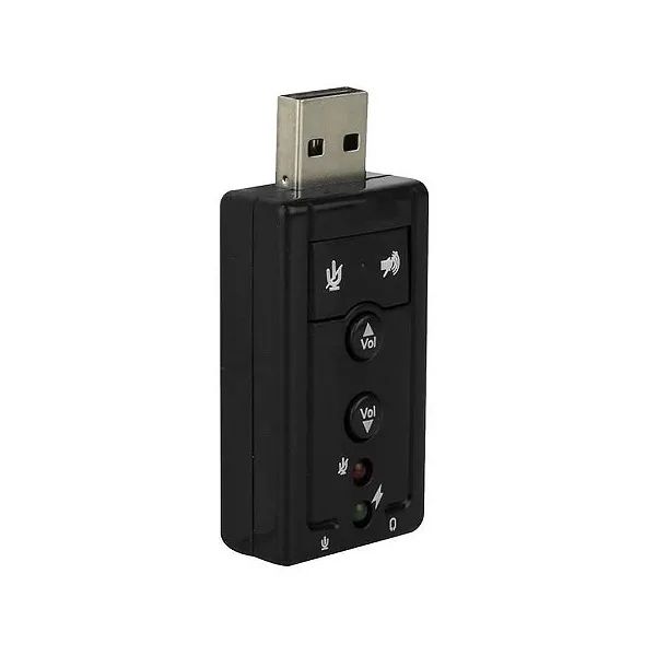 Placa de audio USB, Adaptador Áudio 7.1 Para P2, Pc, Notebook - Kross em São Luís ma - Foto 4