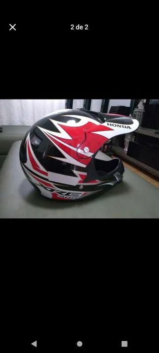 Capacete Marca Honda XRE 300 - Foto 2