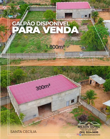 Galpão de 1.800 m² disponível para venda e locação no Santa Cecília