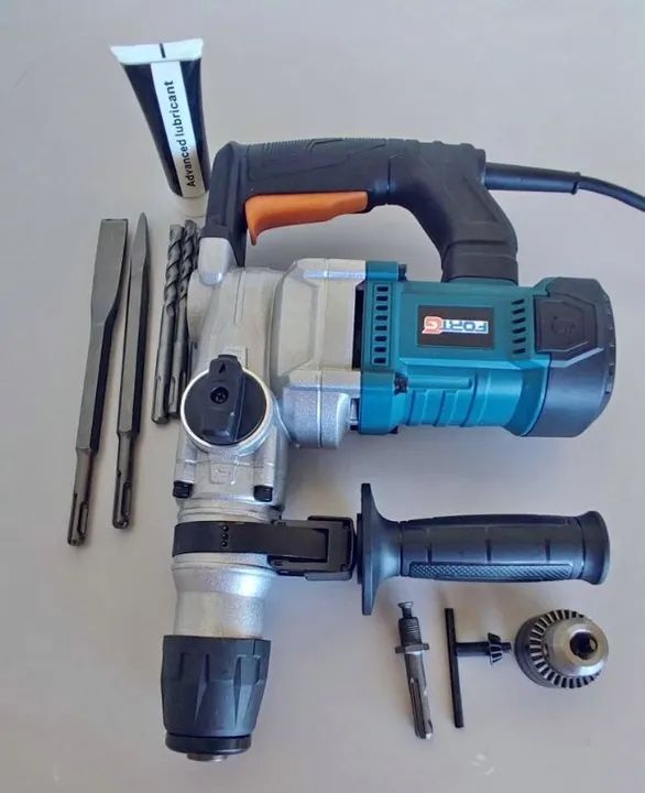 Martelete Perfurador Rompedor Profissional 2 em 1 SDS PLUS 850W 4.5J 26mm com Acessórios e - Foto 4