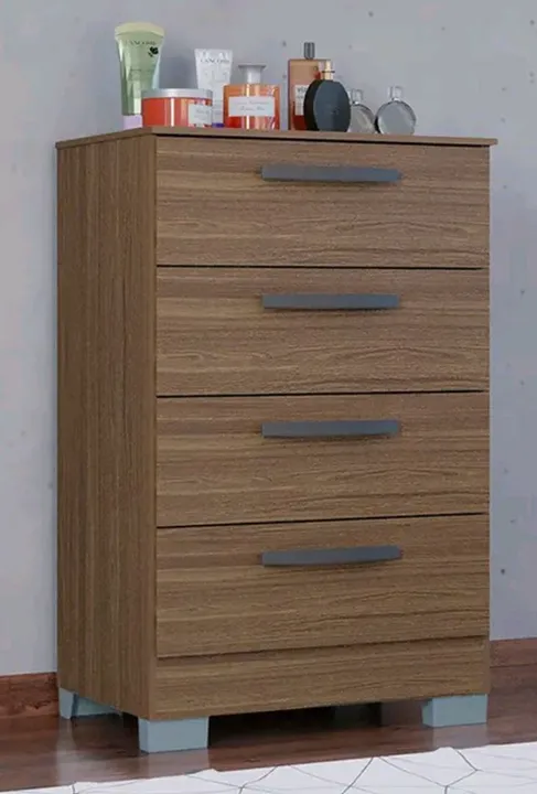 Cômoda 4 Gavetas Amadeirado 350.00 com montagem avista