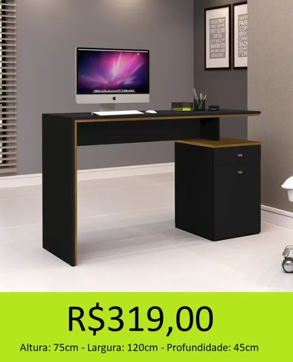 Mesa para escritorio a pronta entrega 