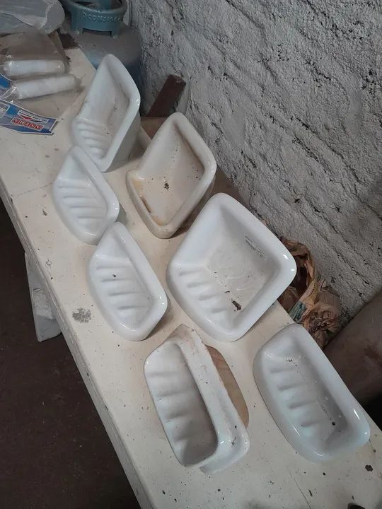 Saboneteiras de cerâmica - 8 peças