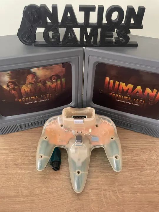 Controle Nintendo 64 Azul Translúcido Original  - Foto 4