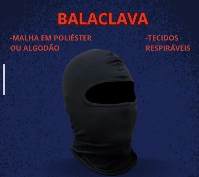 BALACLAVA TOUCA NINJA DIVERSAS - PRETA