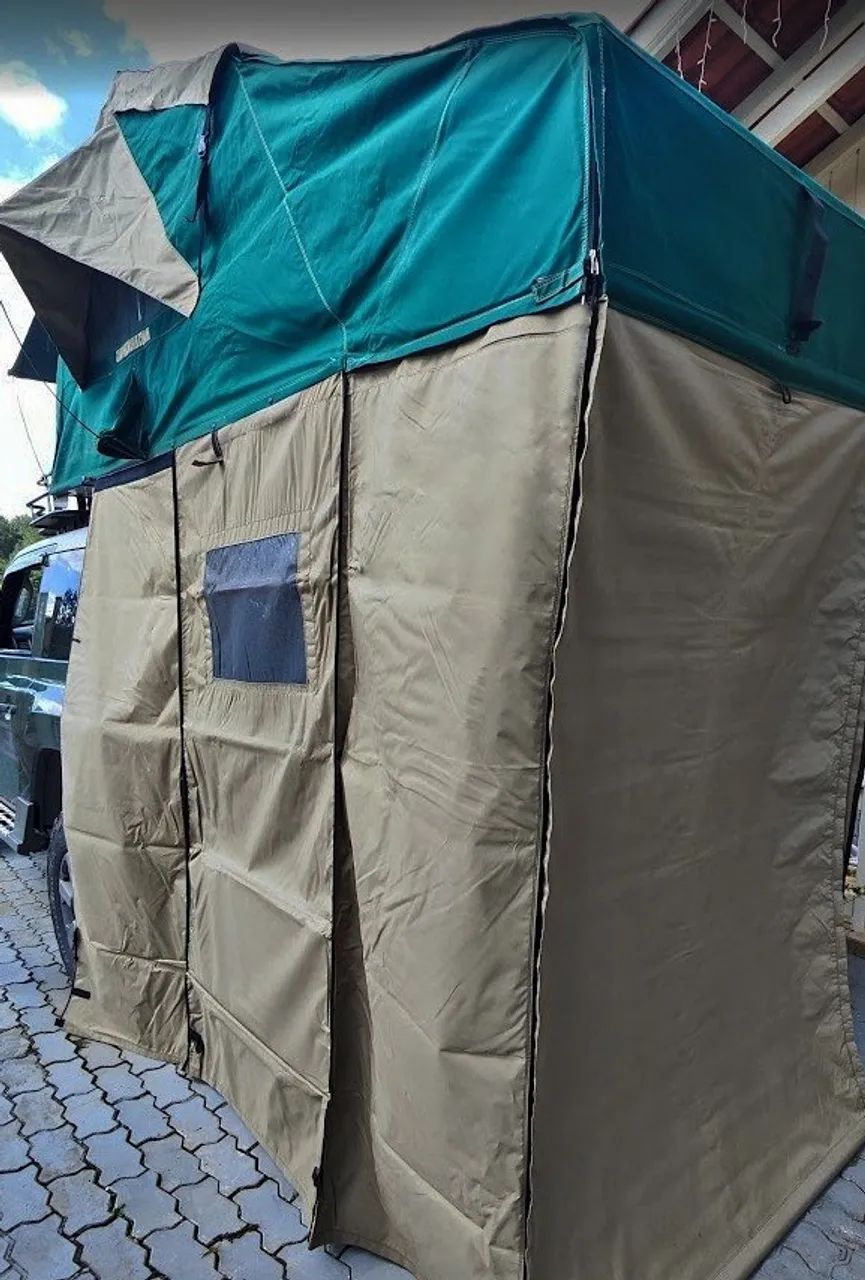 BARRACA DE TETO c/anexo CAMPINGS WORLD (TOPCAMP) 1,40m - Usada 2x - Foto 2