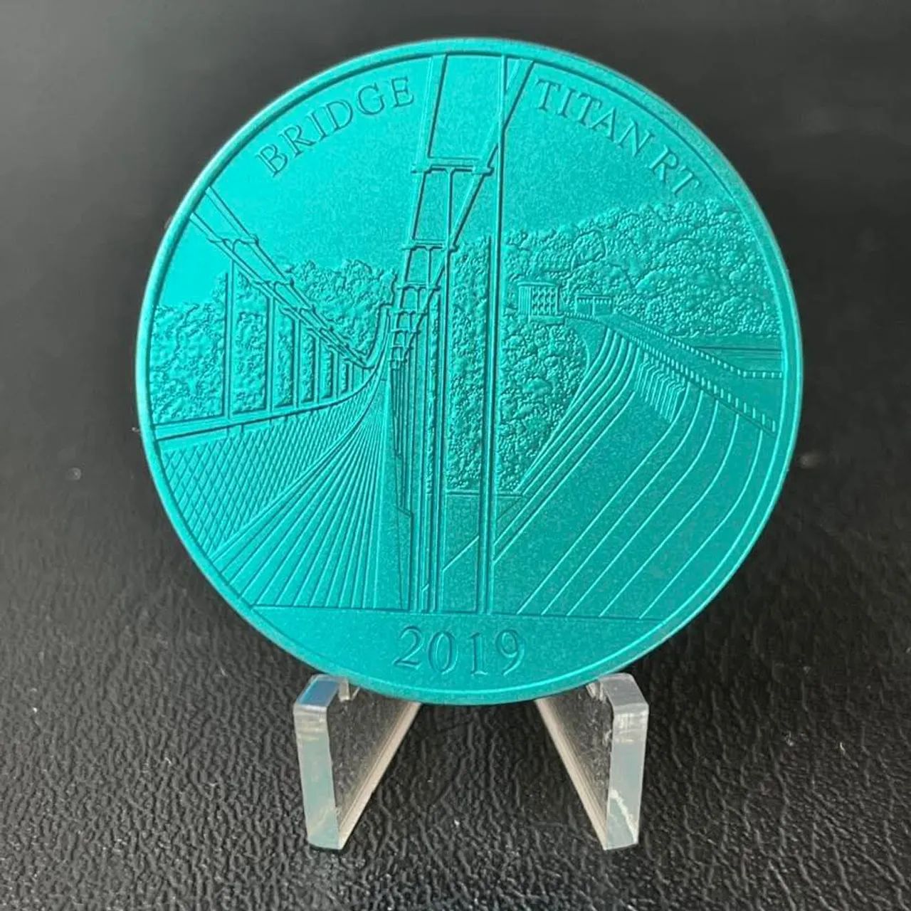 Moeda Half Dólar 2019 Titânio - Fiji ?  - Foto 2