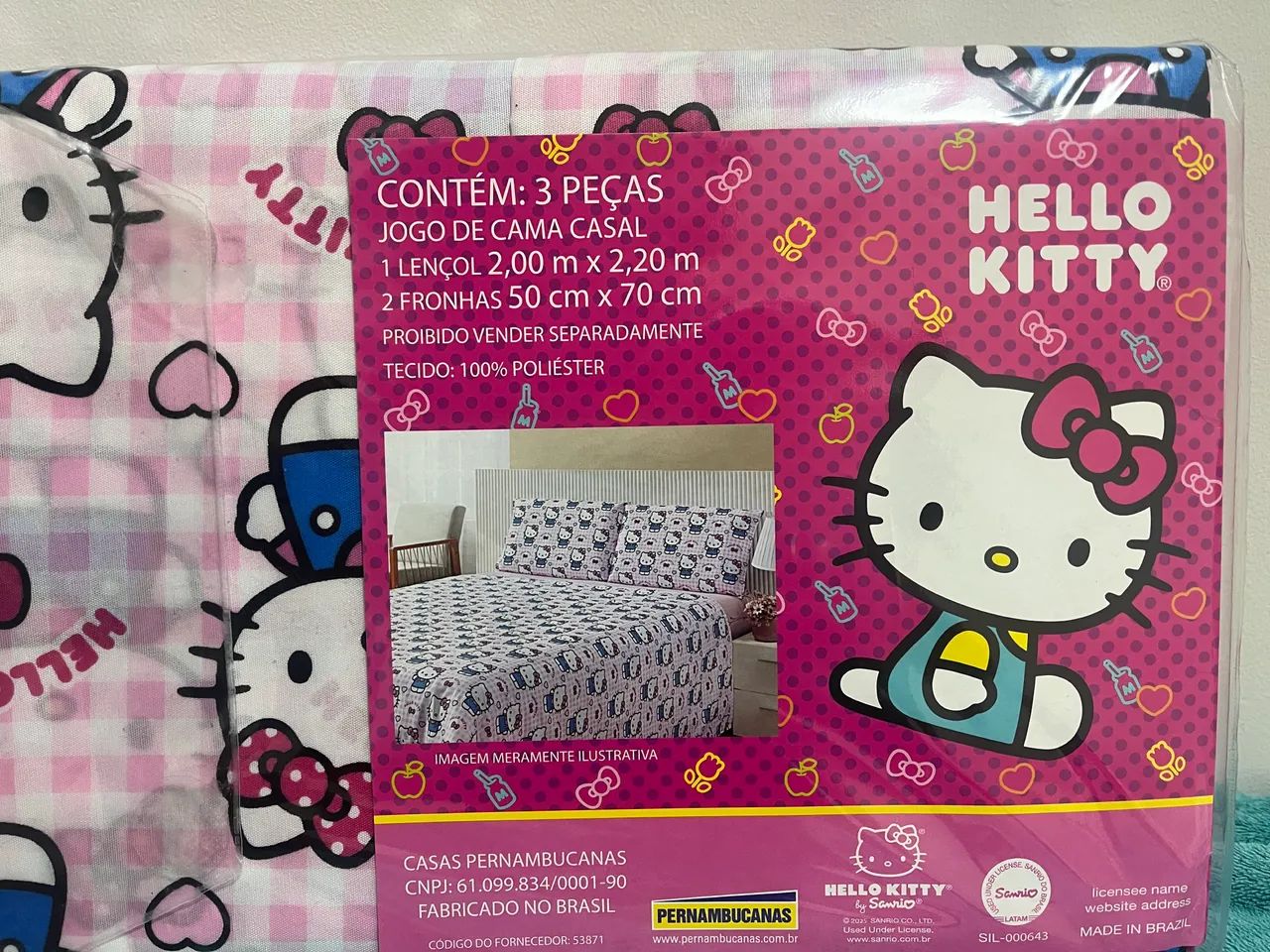 Lençol de casal Hello Kitty - Foto 2