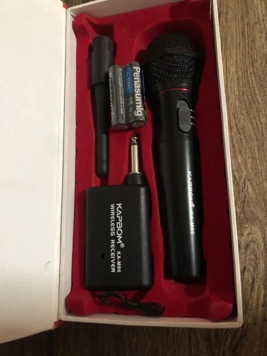 Microfone Sem Fio K-186 - Novo