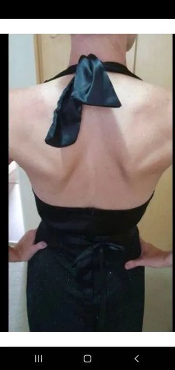 Vestido preto com renda - Foto 4