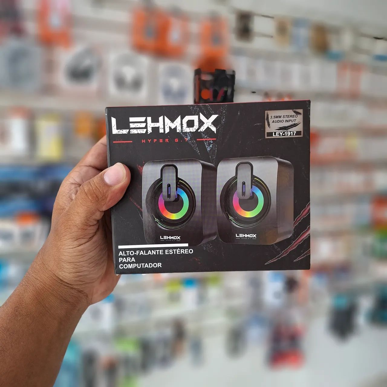 Caixa de som computador com Led USB - entrega em slz e região 