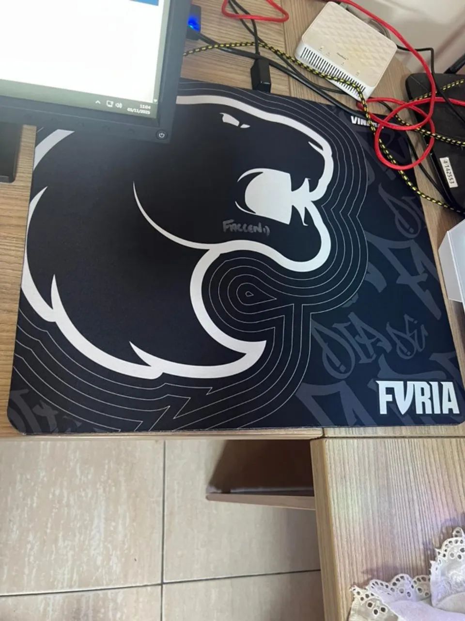 Mousepad ASSINADO pelo Fallen - Furia Edition Speed++ Grande 45X40