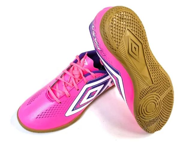Chuteira umbro FAST Futsal rosa adulto - Foto 5