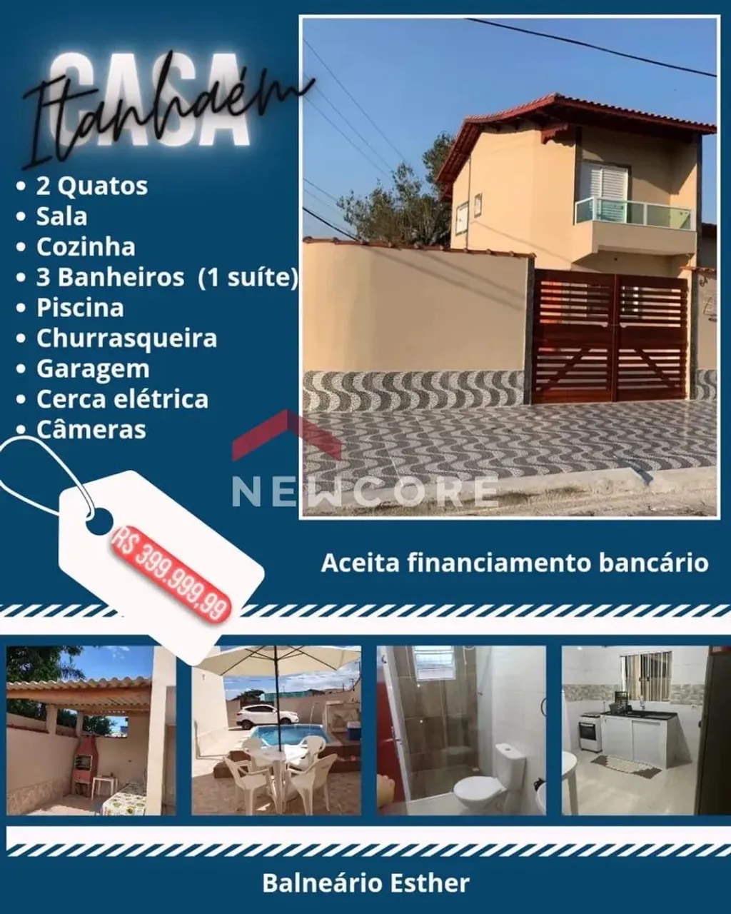 Casa em Avenida Esther - Loty - Itanhaém/SP