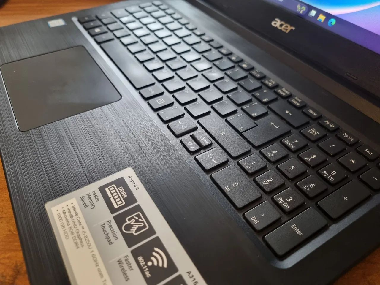 Notebook Acer Core i5 8ª 8GB 512GB nvme - Bateria Ok - Foto 3