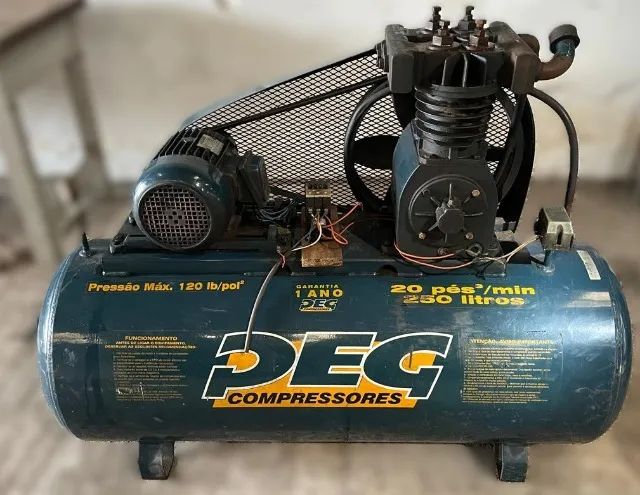 COMPRESSOR PEG 250L - 5CV - VAZÃO 20 PÉS³/MIN - Foto 3
