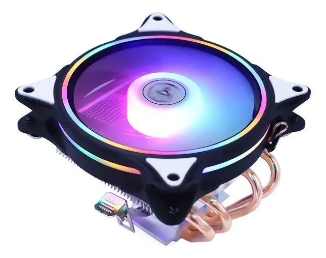 Cooler Wovibo 4, RGB, 130W TDP, 120mm, AMD/Intel/X99, Preto, 12x 12,27