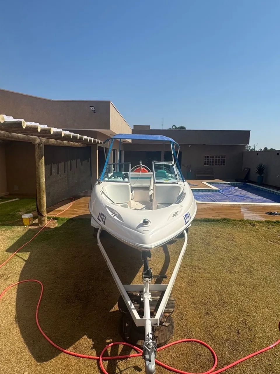 Lancha 19 pés Focker 190 style  80 horas motor yamaha 130 HP ano 2005  revisada tudo ok - Foto 9