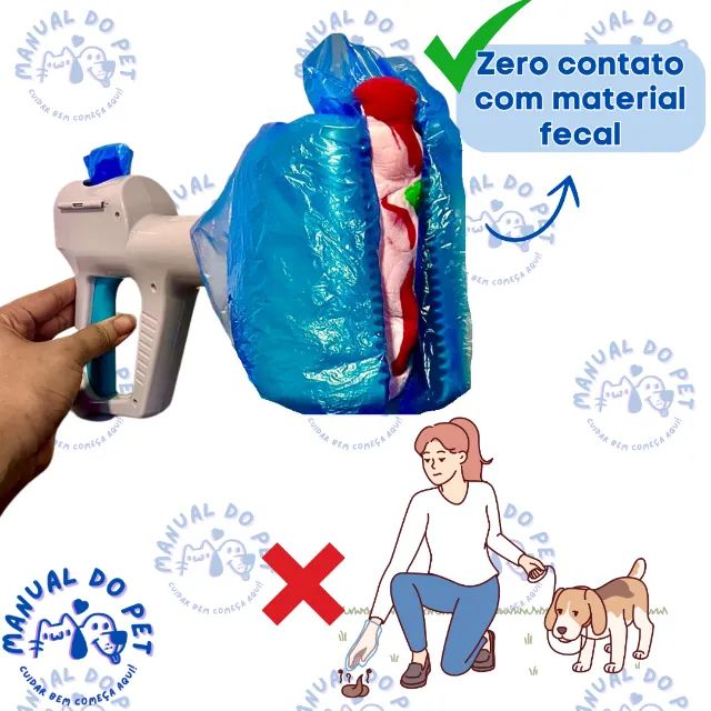 Coletor de Fezes Higienico para Passear com Cachorro - Cata-Caca - Foto 2