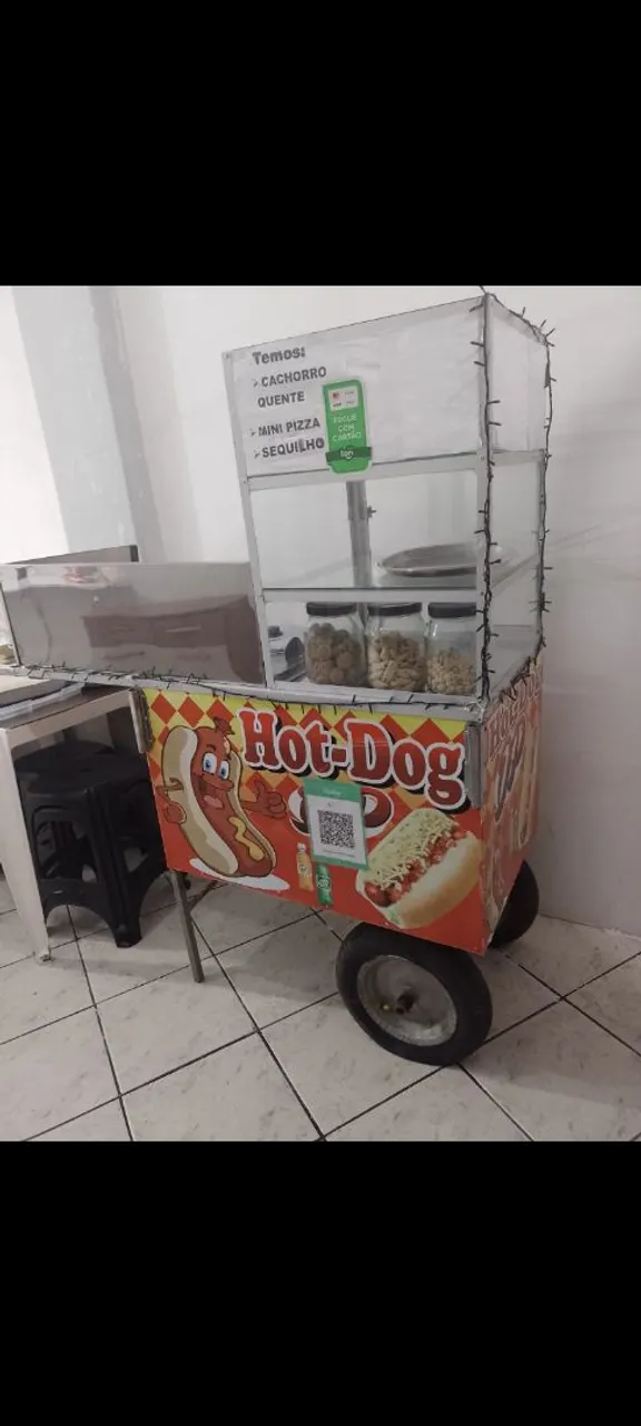 Carrinho de Hot Dog Completo - Ótimo para Negócios!