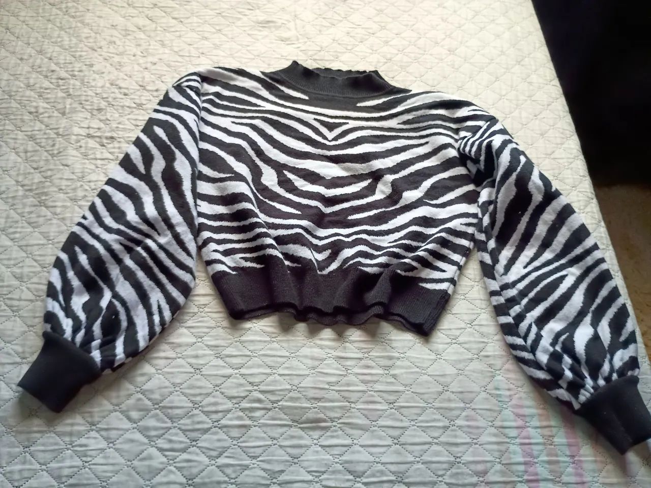Suéter Zebra Manga Longa