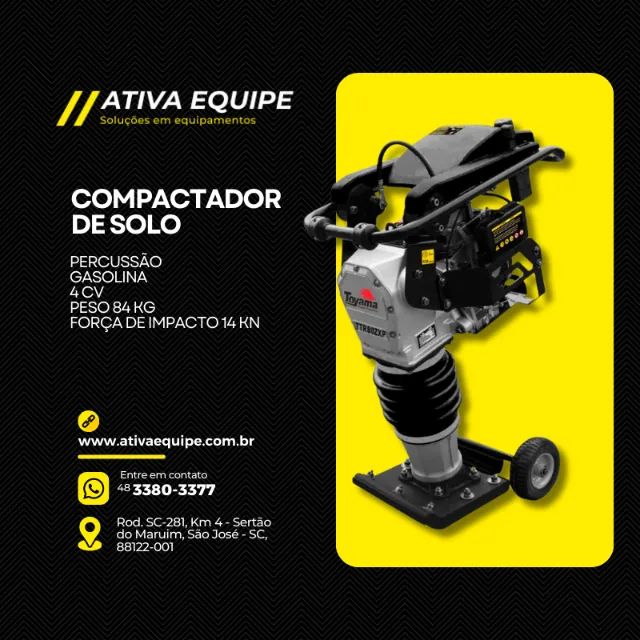 Locação de Compactador de Solo