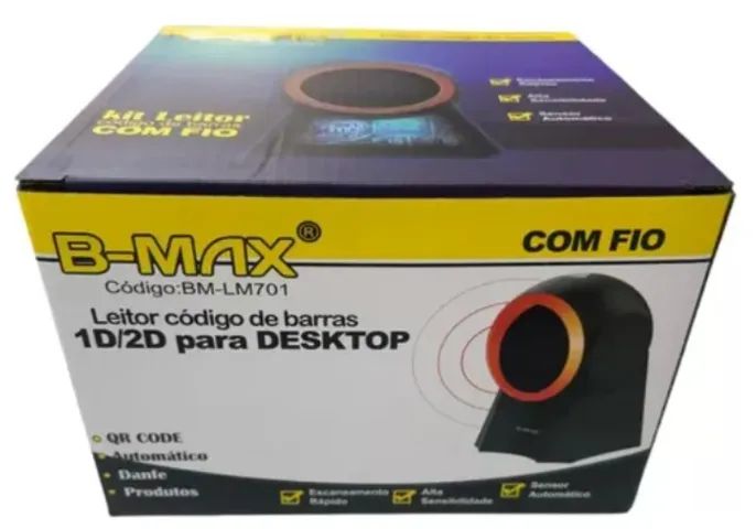 Leitor De Código De Barras Automático/QR Code 1D/2D B-max LM701  - Foto 2